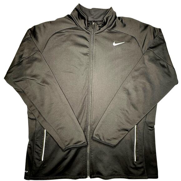 Nike Other - Nike Jacket Men XL Black Full Zip Dri Fit Long Sleeve Athleisure Running Workout